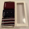 Barbour Herrensocken - gepunktetes gestreiftes Geschenkset - 3er-Pack - Erwachsene 7-11 neu