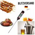 Digitales Thermometer mit LCD-Display für BBQ Fleisch Milch Küchenthermometer