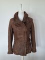 MAURITIUS/GIPSY Lederjacke Jacke Leder Damen Braun Gr. 38 M *Neuwertig*