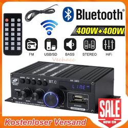 800W bluetooth Mini Verstärker HiFi Power Audio Stereo Bass AMP USB MP3 FM Auto