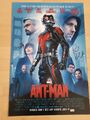 Paul Rudd & Evangeline Lilly orig. signed 16" x 24" Marvel "Ant-Man" Poster (COA