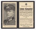 Sterbekarte Obergefreiter Ludwig Baumgartner Infanterist; gef. 28.12.1941 Osten