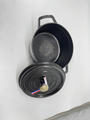 STAUB Gusseisen-Kasserolle, rund, Ø 22 cm, 2,6 l, Mattschwarz