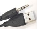 USB auf Klinkenstecker Stecker AUX MP3 PC 3,5 Kopfhöreranschluß Audio 1,5m NEU