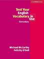 Test your English Vocabulary in Use - Elementary: Edition with answers  Buch