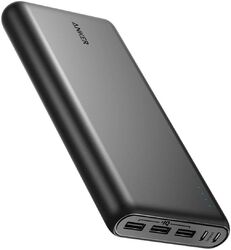 Anker PowerCore 26800mAh Power Bank Externer Akku Doppelt Input Ladeport Schwarz