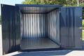 Gartenhäuschen Anthrazit RAL7016 Lagercontainer Geräteschuppen Gartenlager 4m