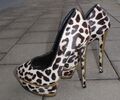 Buffalo Stiletto Leder Plateau High Heels Pumps well worn, Sammler, getragen