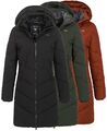 Ragwear Damen Winterjacke Steppjacke Mantel Steppmantel Parka Damenparka Rebelka