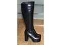 LAMODA High Heel Overknee Stiefel Boots schwarz Absatz 11 cm Gr. 41