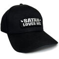 Basecap Satan loves me schwarz Teufel Antichrist Devil 666 Snapback Kappe 