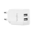 USB Dual Doppel Ladegerät Netzteil USB Steckdose Adapter Smartphone Handy Tablet