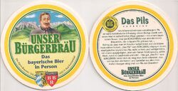 Unser Bürgerbräu, Bad Reichenhall - Bierdeckel "Das Pils Superior - DLG 2009"