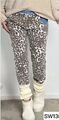 ❤️  Sexy S. Woman Baggy Boyfriend 3/4 Jeans Leoparden Print SW1384