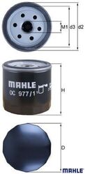 MAHLE OC977/1 Ölfilter Motorölfilter 