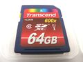 64GB SDXC Card Class 10 600X  ( 64 GB SDXC Karte ) TRANSCEND gebraucht