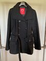 Esprit Damen Wollmantel als Herbst-Jacke Gr. L 40 schwarz