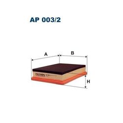 FILTRON Luftfilter für CHRYSLER FIAT AP 003/2