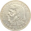 Deutschland - 5 Deutsche Mark 1964 J - Johann Gottlieb Fichte