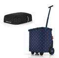 reisenthel carrycruiser trolley frame mixed dots red OE3076 + Cover Schwarz