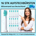 16 X Ersatzbürsten passend für Philips Sonicare Aufsteckbürsten -Hygiene Blister