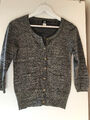 Damen Rundhals Feinstrick Cardigan mit Glitzer von H&M Gr. S