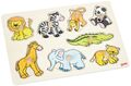 Goki 57874 - Steckpuzzle - Zootiere