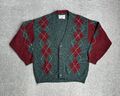 LEVIS Herren Wolle Strickjacke Pullover Gr. XL Sweater Cardigan Jumper 6214 Grün