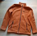 Jack Wolfskin Fleece Jacke Strickfleece Orange Herren Gr. L