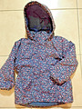 JACKE ANORAK  GR. 98 TOPOLINO MÄDCHEN  BLAU MIT BLÜMCHENMOTIV