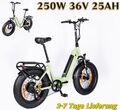 20 Zoll Fat Tire E-Bike,250W Elektrofahrrad,E-Fahrrad klapprad 7 Gängen MYATU