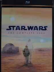 Start Wars The Complete Saga 9 Disc Blue Ray Box