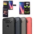 Hülle für LG V30 V30s V30 Plus Flip Schutz Handy Case Cover Tasche Wallet Etui