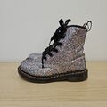 Dr. Martens 1460 Farrah blau lila glitzer seltener funkelnder Stiefeletten UK 5 EU 38 #2