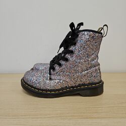 Dr. Martens 1460 Farrah blau lila glitzer seltener funkelnder Stiefeletten UK 5 EU 38 #2