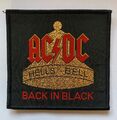 AC/DC - Back In Black - Aufnäher Patch - Gewebt - Rar - Hells Bell
