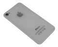 Apple iPhone 4s Akkudeckel Glas Rahmen Backcover Logo Rückdeckel Weiß