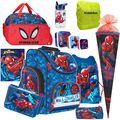 Spiderman Schulranzen Set 4-tlg Schultasche Jungen 1. Klasse Grundschule Ranzen