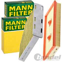 MANN FILTER INSPEKTIONSPAKET passend für 1.6 FSI AUDI A3 8P VW GOLF 5 PASSAT B6