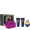 SET• Versace Dylan Blue •Pour Femme • Edp 100ml +100ml SG 100ml+ BL 100 ml+ bag