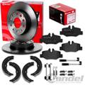 brembo BREMSSCHEIBEN + BELÄGE + HANDBREMSE HINTEN für MERCEDES W639 VIANO VITO