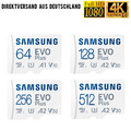 Samsung Evo Plus Original Micro SD Karte 64 128 256 512 GB Speicherkarte SDXC