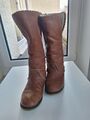 Damen Stiefel Zara Trf Winter Leder Echtleder Braun Gr. 37 Schäferhöhe 33 Cm 