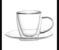 Thermoglas Espresso Tee doppelwandiges Glas Triest 80 ml | 2er Set Kaffee Glas