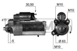 ERA Anlasser Starter 220375A für FORD KUGA 2 DM2 MONDEO 4 BA7 GALAXY WA6 1 MAX 3