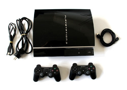 Playstation 3 PS 3 Konsole Fat Schwarz 80GB + 2 Original Controller