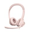 Logitech H390 Wired Headset for PC/Laptop, Stereo Headphones with Noise Cancelli