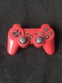 PS3/PlayStation 3, Original Dualshock 3 Wireless Controller, Rot, SIXAXIS, Top