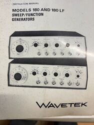 Wavetek Model 180 Function Generator Sweep Funktionsgenerator Frequenzgenerator