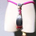 Edelstahl Unterwäsche Frauen Keuschheitsgürtel Bondage Panties SM Rosa Chastity